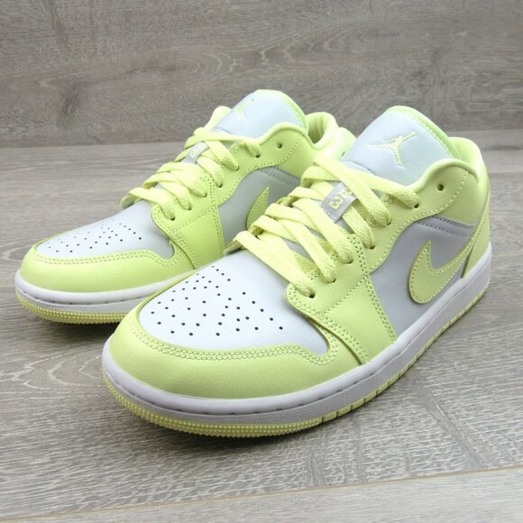 Air Jordan 1 Low Women's Size 9 Platinum White Citron Lemonade NEW - Picture 4 of 16